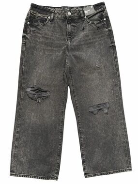 NWT Express 90’s Ankle Boot Mid-Rise Relaxed Distressed Jeans SZ 8/24L